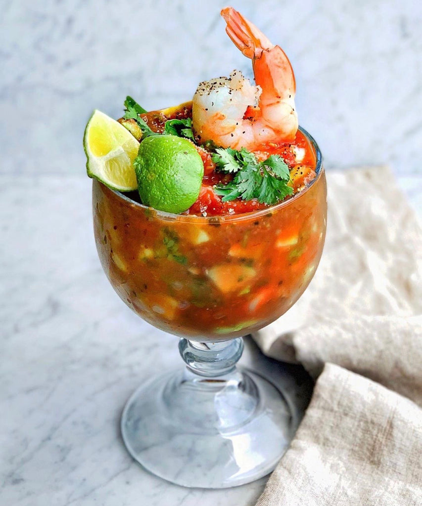 Mexican Spicy Seafood Shrimp Cocktail
